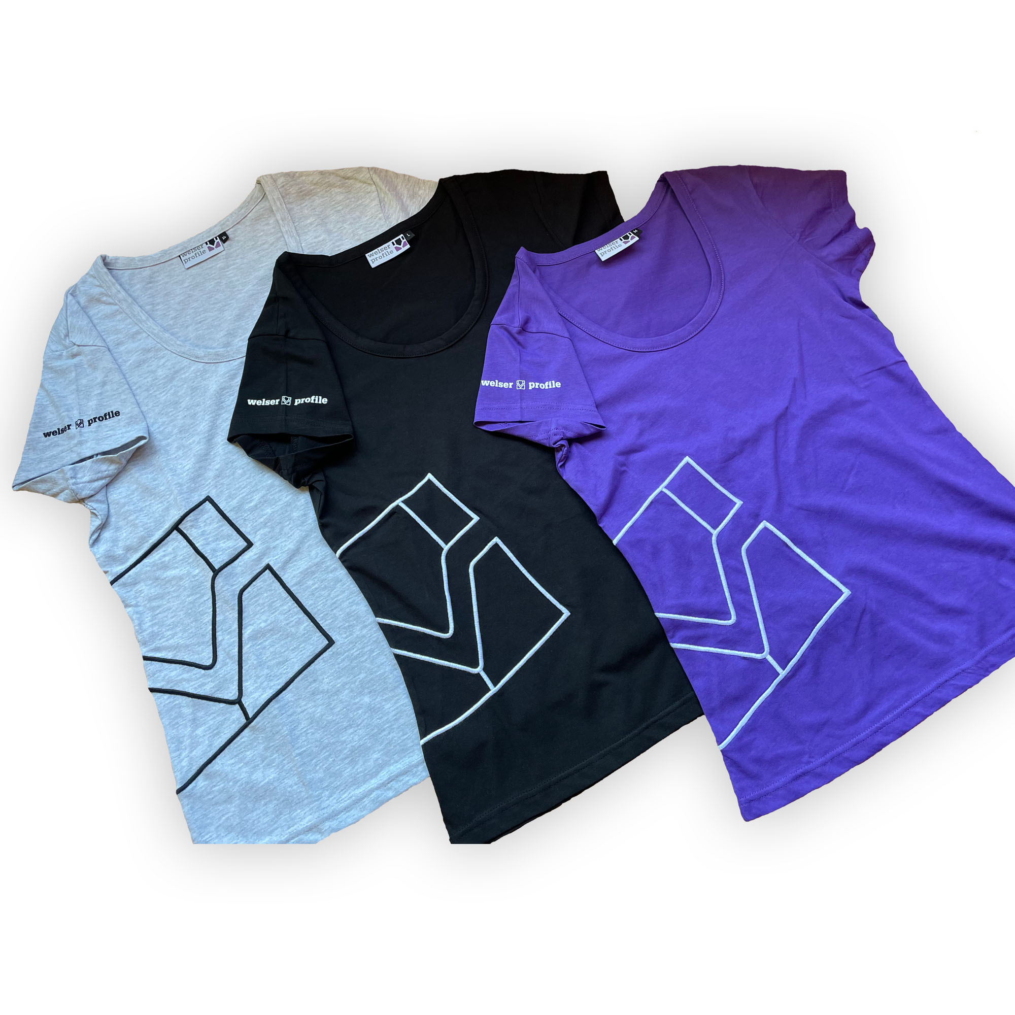 Damen-T-Shirts in 3 Farben