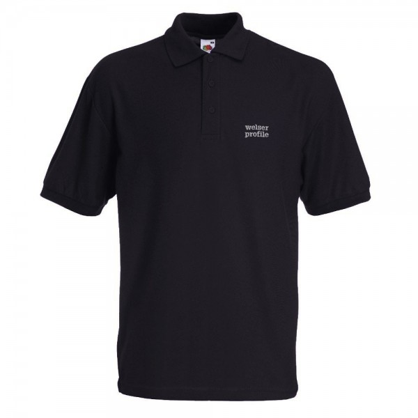 POLO-SHIRT unisex schwarz