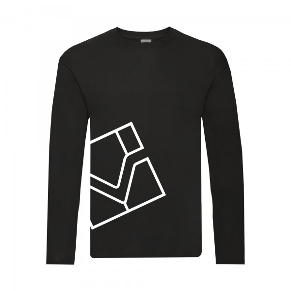 Langarm-Shirts, schwarz